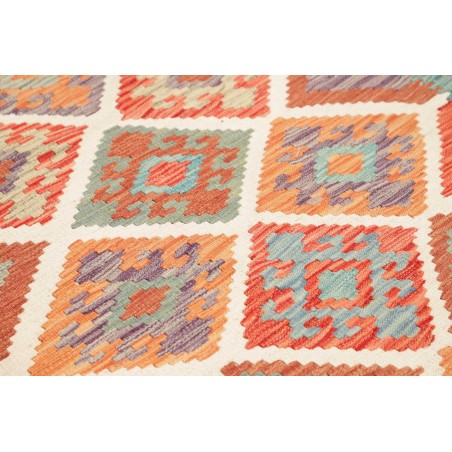 Tappeto Kilim Afghanistan azzurro 154x202