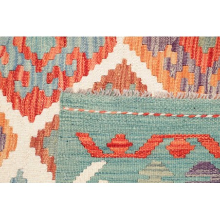 Tappeto Kilim Afghanistan azzurro 154x202