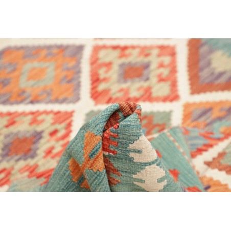 Tappeto Kilim Afghanistan azzurro 154x202