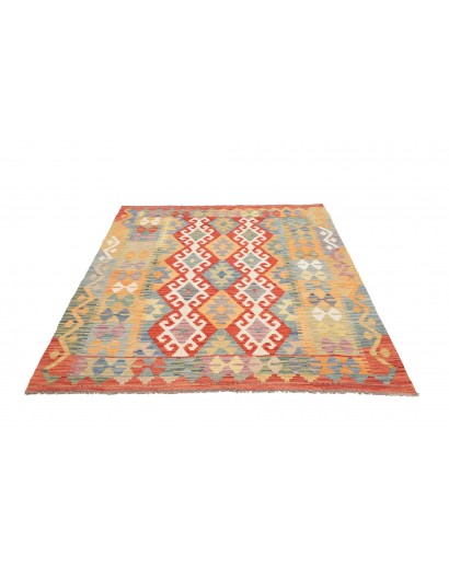 Tappeto Kilim Afghanistan marrone 153x202