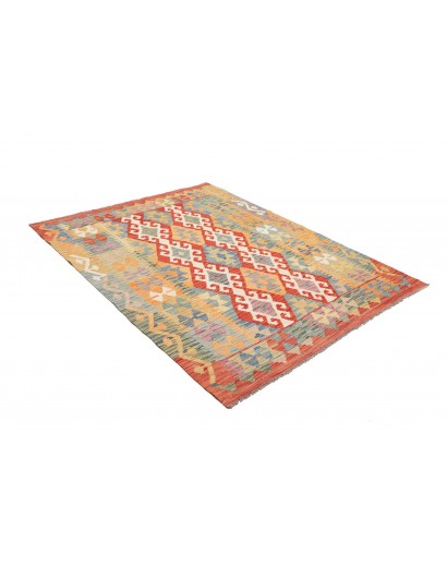 Tappeto Kilim Afghanistan marrone 153x202