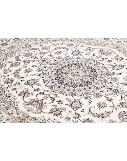 Tappeto Nain 6La Persia bianco grigio 210x251