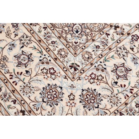 Tappeto Nain 6La Persia bianco grigio 211x208