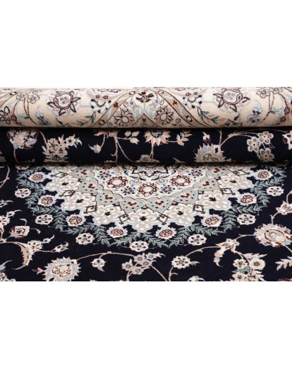 Tappeto Nain 6La Persia bianco grigio 211x208