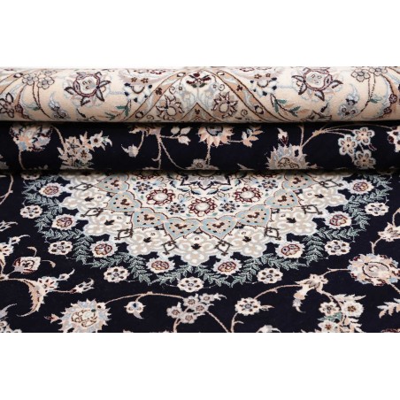 Tappeto Nain 6La Persia bianco grigio 211x208