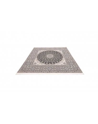 Tappeto Nain 6La Persia bianco grigio 204x206