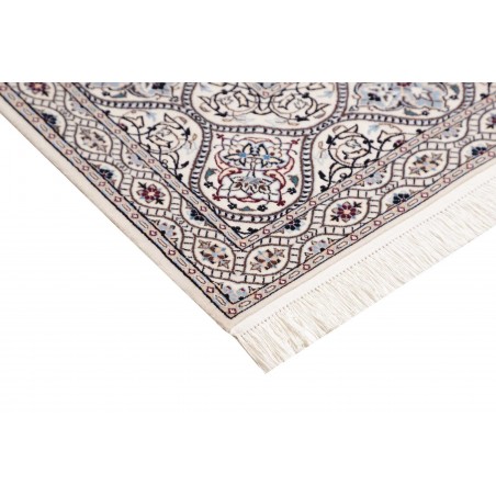 Tappeto Nain 6La Persia bianco grigio 204x206