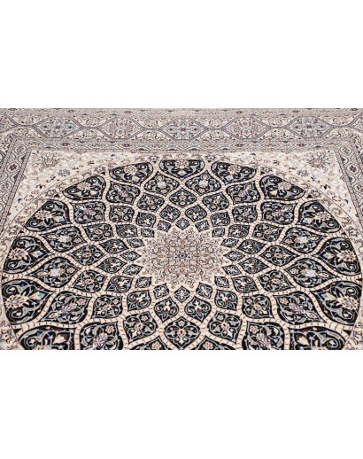 Tappeto Nain 6La Persia bianco grigio 204x206