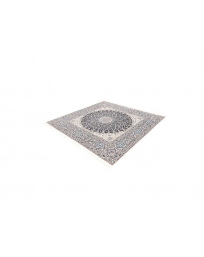 Tappeto Nain 6La Persia bianco grigio 207x205