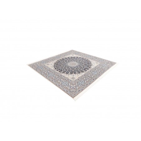Tappeto Nain 6La Persia bianco grigio 207x205