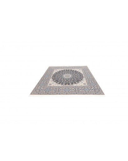 Tappeto Nain 6La Persia bianco grigio 207x205