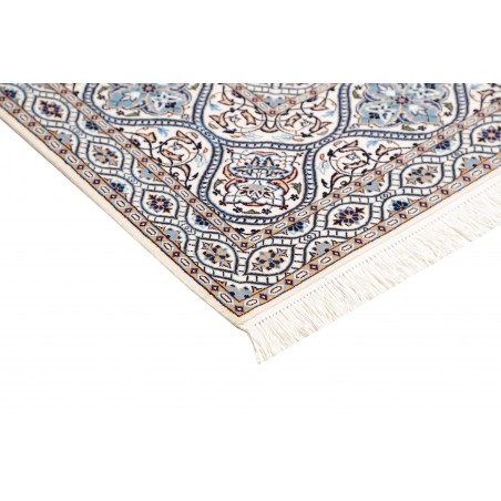 Tappeto Nain 6La Persia bianco grigio 207x205