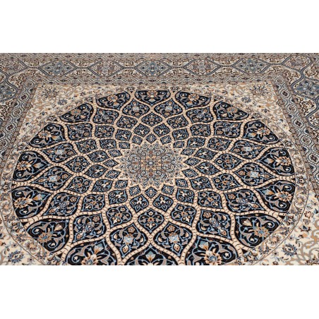 Tappeto Nain 6La Persia bianco grigio 207x205