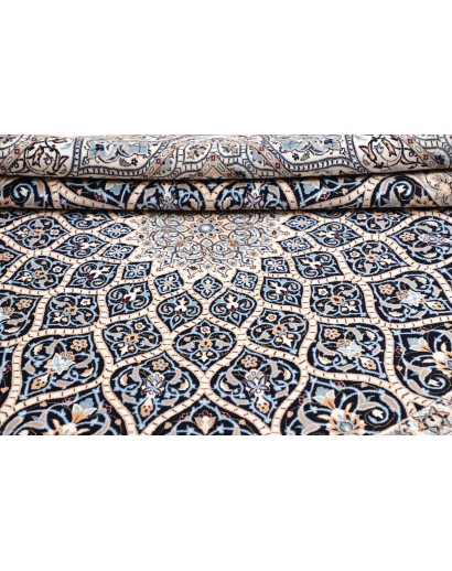 Tappeto Nain 6La Persia bianco grigio 207x205
