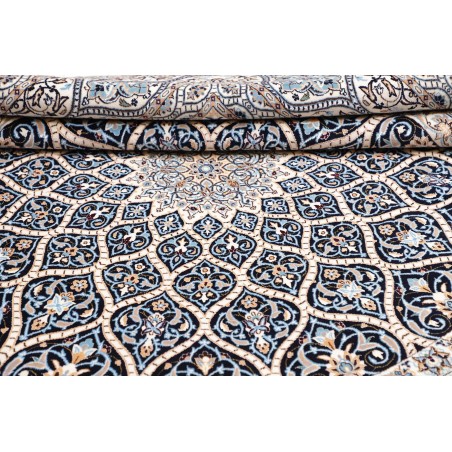 Tappeto Nain 6La Persia bianco grigio 207x205