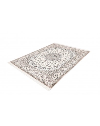 Tappeto Nain 6La Persia bianco grigio 162x210