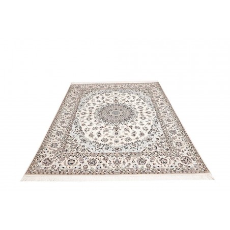 Tappeto Nain 6La Persia bianco grigio 162x210
