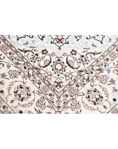 Tappeto Nain 6La Persia bianco grigio 162x210