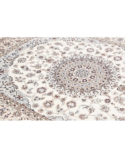 Tappeto Nain 6La Persia bianco grigio 162x210