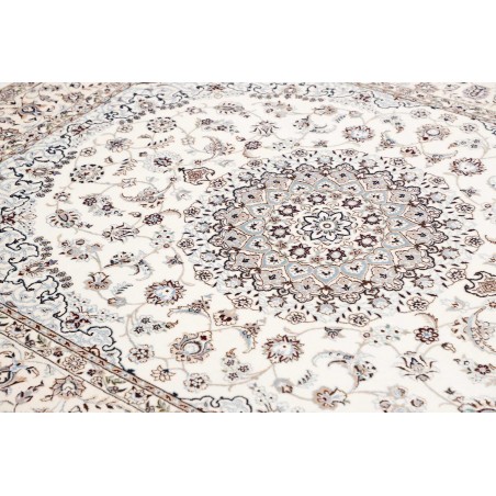 Tappeto Nain 6La Persia bianco grigio 162x210
