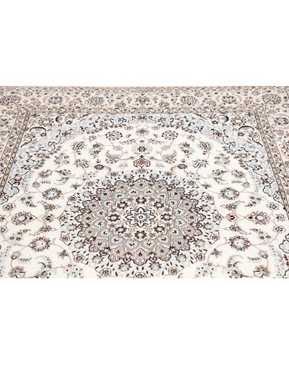 Tappeto Nain 6La Persia bianco grigio 162x210