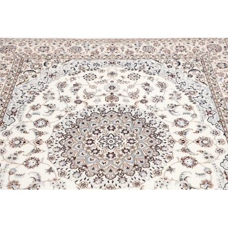 Tappeto Nain 6La Persia bianco grigio 162x210