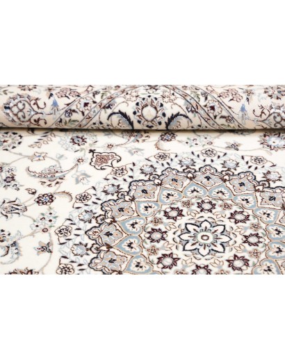 Tappeto Nain 6La Persia bianco grigio 162x210