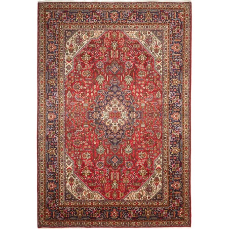 Tappeto Tabriz Persia marrone giallo 205x300