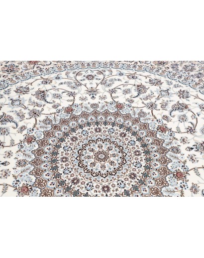 Tappeto Nain 6La Persia bianco grigio 258x258