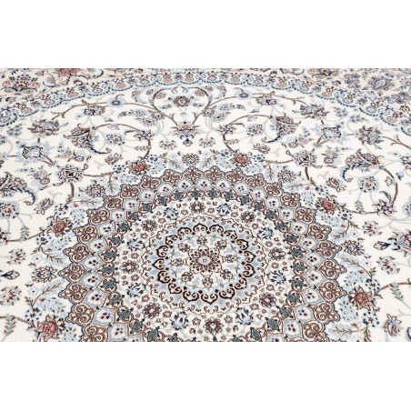 Tappeto Nain 6La Persia bianco grigio 258x258