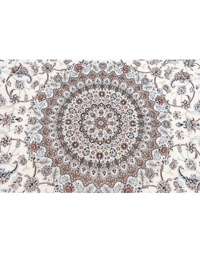 Tappeto Nain 6La Persia bianco grigio 258x258
