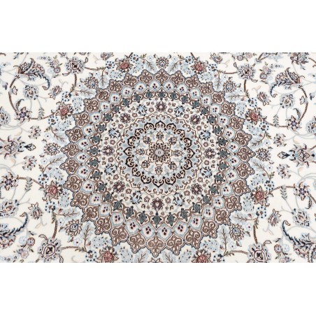 Tappeto Nain 6La Persia bianco grigio 258x258