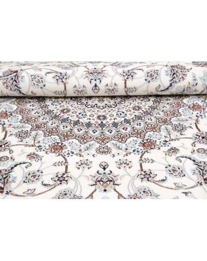 Tappeto Nain 6La Persia bianco grigio 258x258