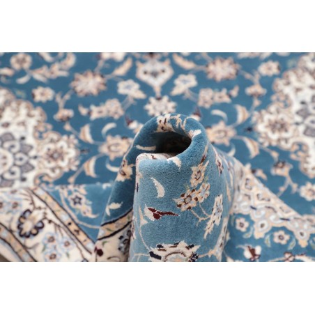 Tappeto Nain 6La Persia blu 90x309