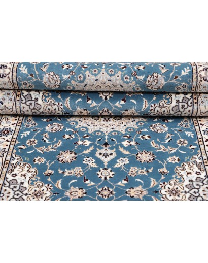 Tappeto Nain 6La Persia blu 90x309