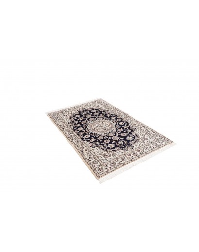 Tappeto Nain 6La Persia bianco grigio 102x155