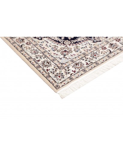 Tappeto Nain 6La Persia bianco grigio 102x155