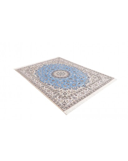 Tappeto Nain 6La Persia bianco blu 160x203