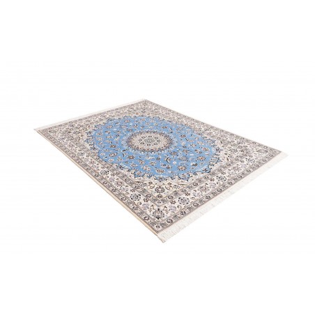 Tappeto Nain 6La Persia bianco blu 160x203