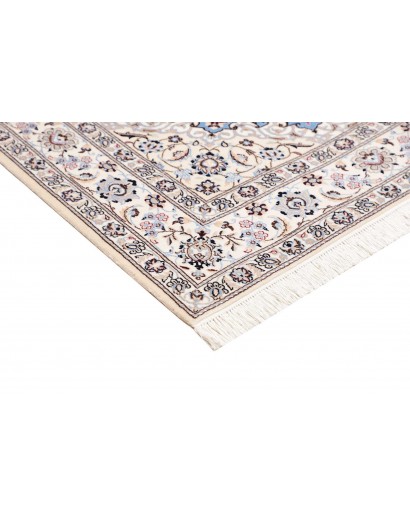Tappeto Nain 6La Persia bianco blu 160x203