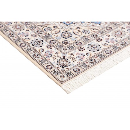 Tappeto Nain 6La Persia bianco blu 160x203