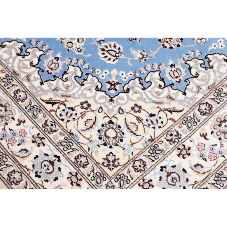 Tappeto Nain 6La Persia bianco blu 160x203