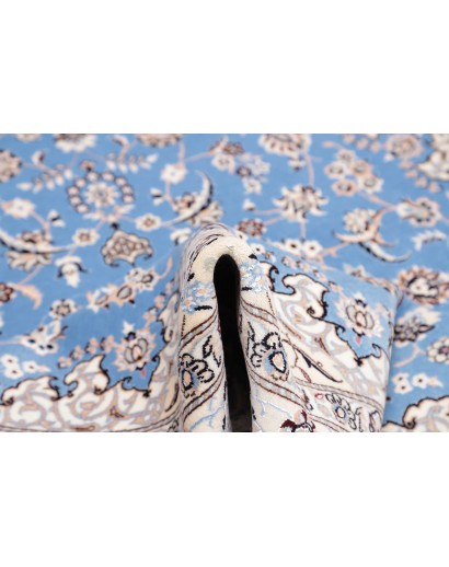 Tappeto Nain 6La Persia bianco blu 160x203