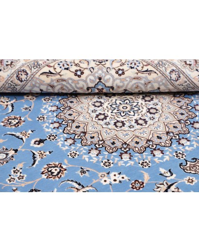 Tappeto Nain 6La Persia bianco blu 160x203