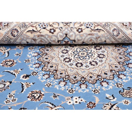 Tappeto Nain 6La Persia bianco blu 160x203