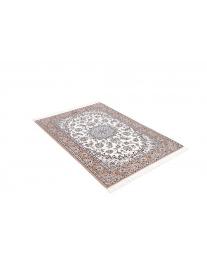 Tappeto Nain 6La Persia bianco grigio 103x150