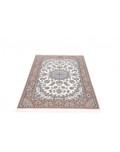 Tappeto Nain 6La Persia bianco grigio 103x150