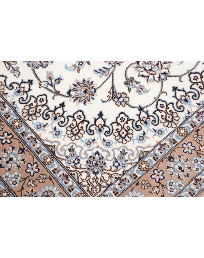 Tappeto Nain 6La Persia bianco grigio 103x150