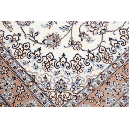 Tappeto Nain 6La Persia bianco grigio 103x150