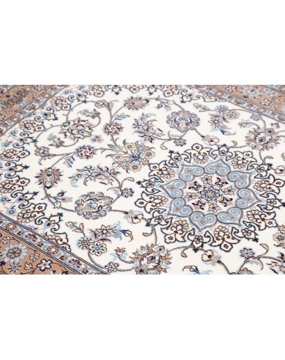 Tappeto Nain 6La Persia bianco grigio 103x150